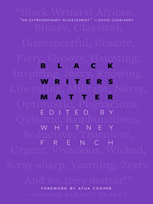 cover image of Black Writers Matter